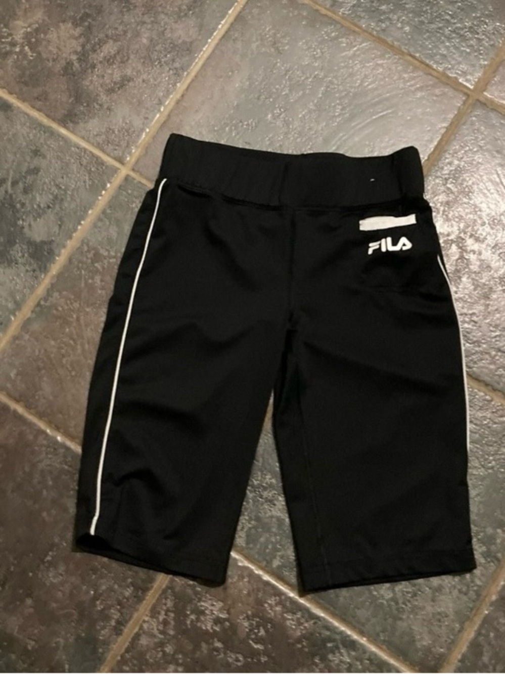 Fila Black and White Athletic Compression Shorts Women's Size XS